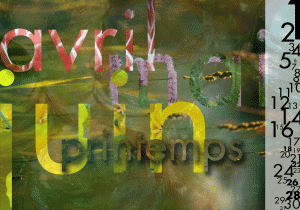 photomontage pour illustrer le printemps